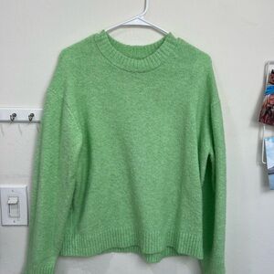 american eagle green sweater